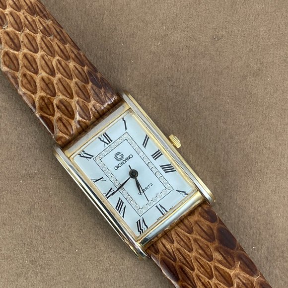 Beautiful Vintage Giordano Tank Style Retro Art Deco Watch - Picture 3 of 7